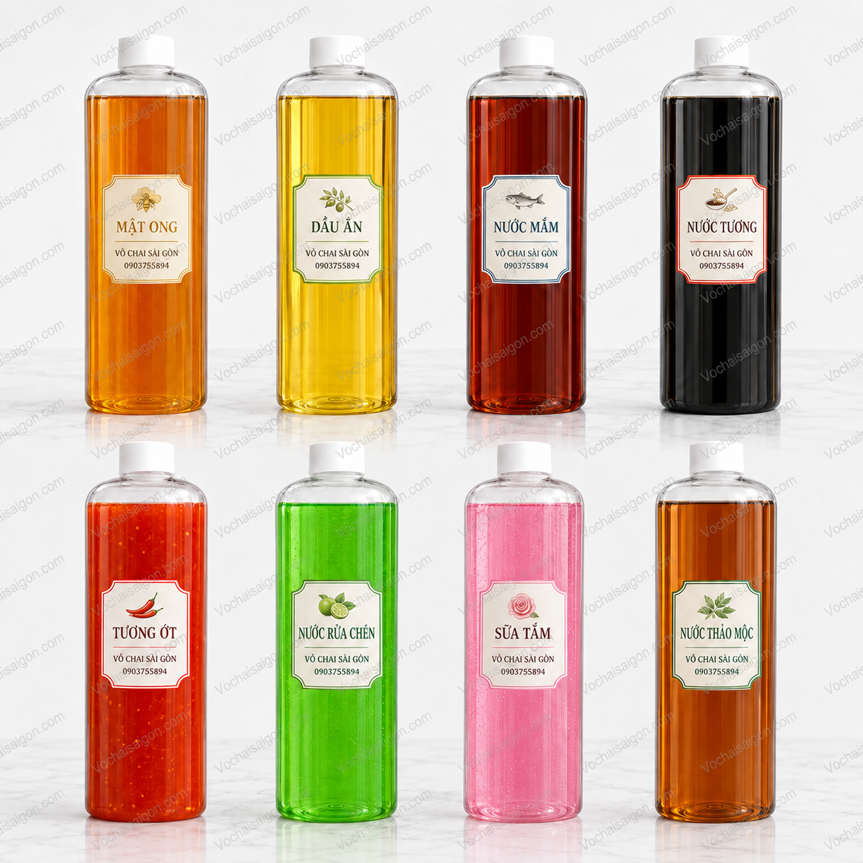 chai 1l nhựa dày
