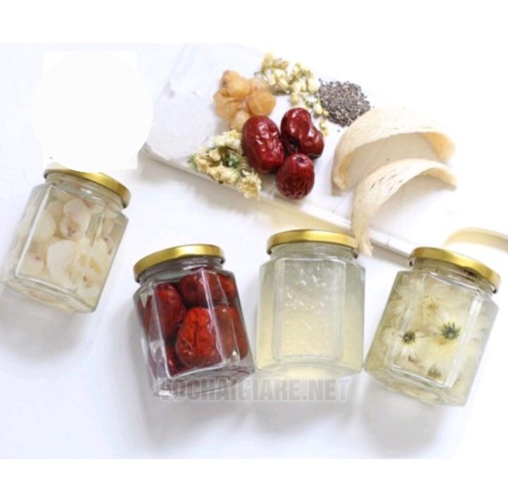 Hũ thủy tinh lục giác 100ml