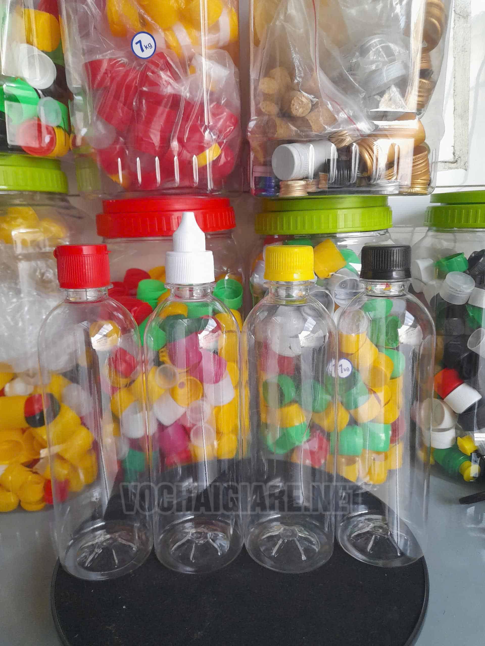 Chai nhựa PET 500ml tron cao - Ảnh 2