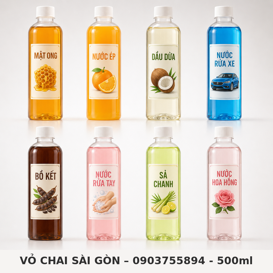 chai tròn 500ml - Ảnh 6